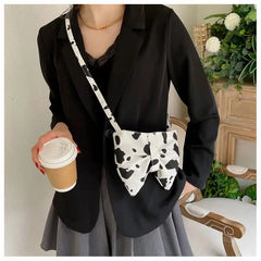 Crossbody Bags Women Bow Leopard OL Canvas Street Shopping Style Handbags
