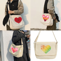 Love Pattern Large Crossbody Bag for Women