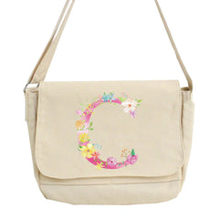 Pink Letter Name Messenger Bag Large Capacity Shopper Purse Handbag