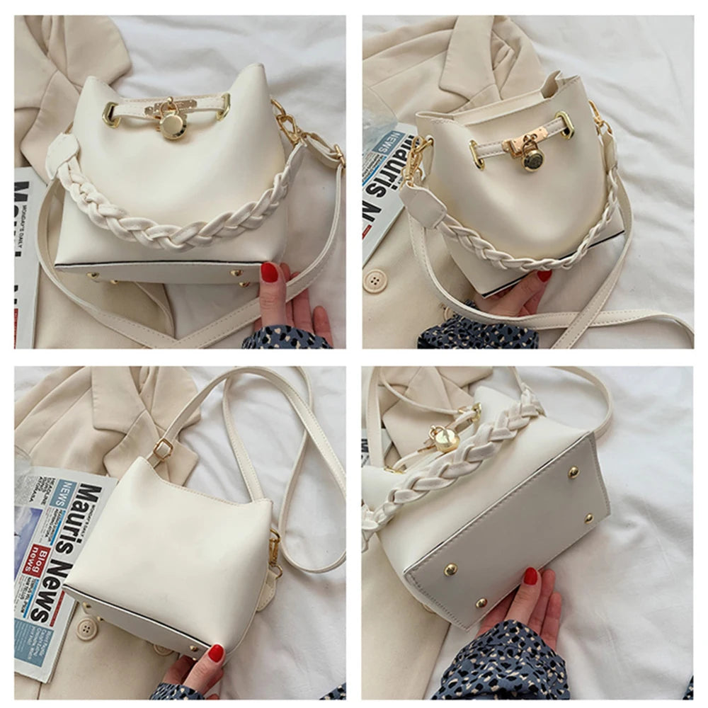 Leather Crossbody Bag for Women Casual Shoulder Tote Handbag Messenger