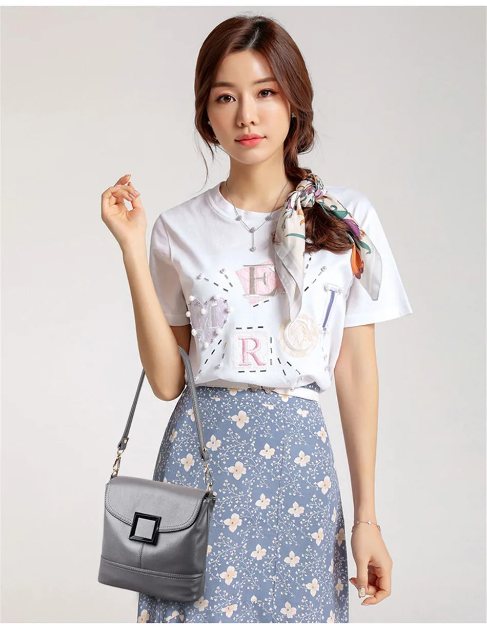 Women's Leather Crossbody Shoulder Bag Purse
