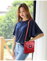 Women's Leather Crossbody Shoulder Bag Purse