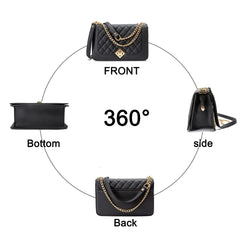 Women's Lightweight Leather Crossbody Shoulder Bag