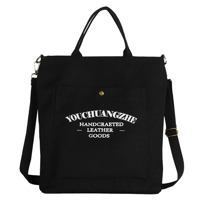 Canvas Crossbody Bags for Women Letters Casual School Shoulder