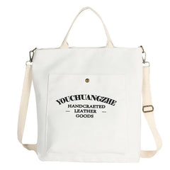 Canvas Crossbody Bags for Women Letters Casual School Shoulder