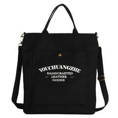 Canvas Crossbody Bags for Women Letters Casual School Shoulder