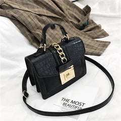 Crocodile Pattern Crossbody Bag Women Flap Handbag Shoulder Bag