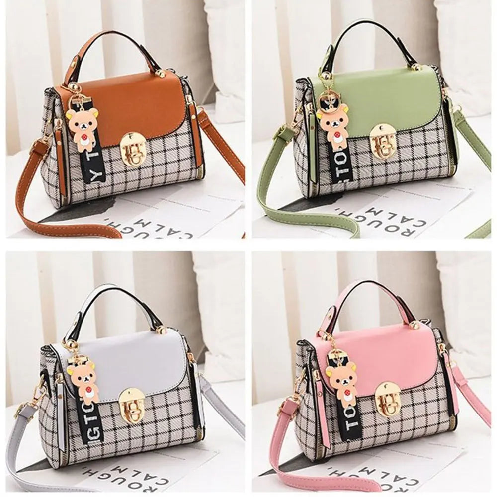 High Leather Crossbody Bag Women Tote Messenger Shoulder Bag
