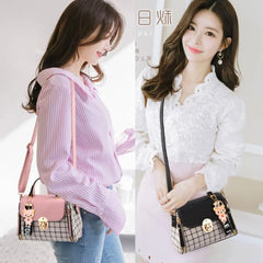 High Leather Crossbody Bag Women Tote Messenger Shoulder Bag