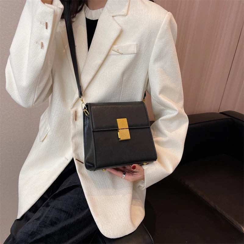 Winter Women's Crossbody Bag Small Flap Handbag