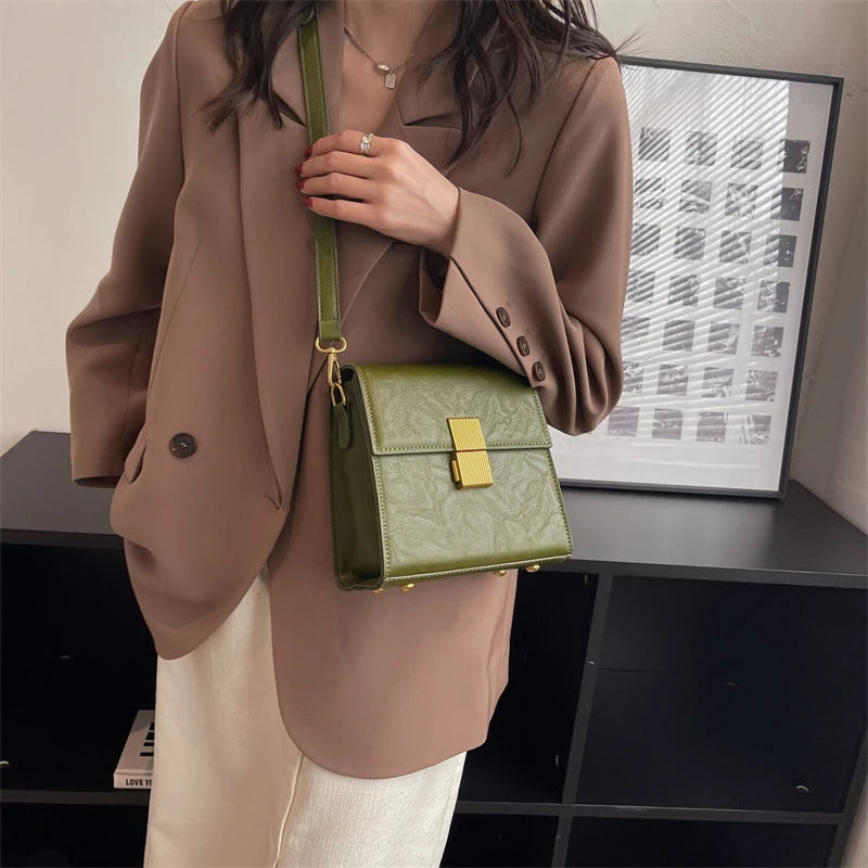 Winter Women's Crossbody Bag Small Flap Handbag