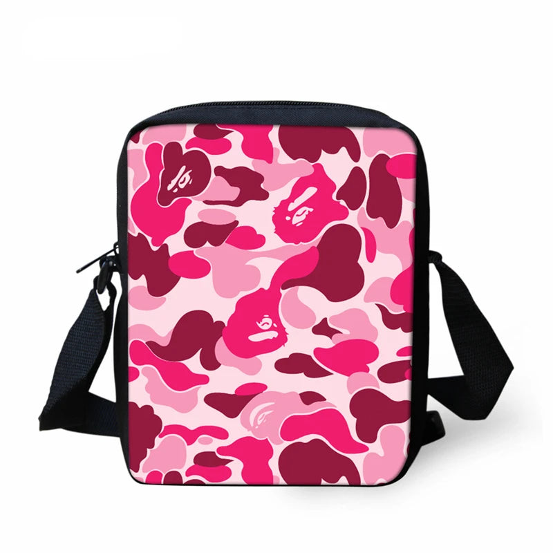 Camouflage Crossbody Bag Christmas Shoulder Satchel