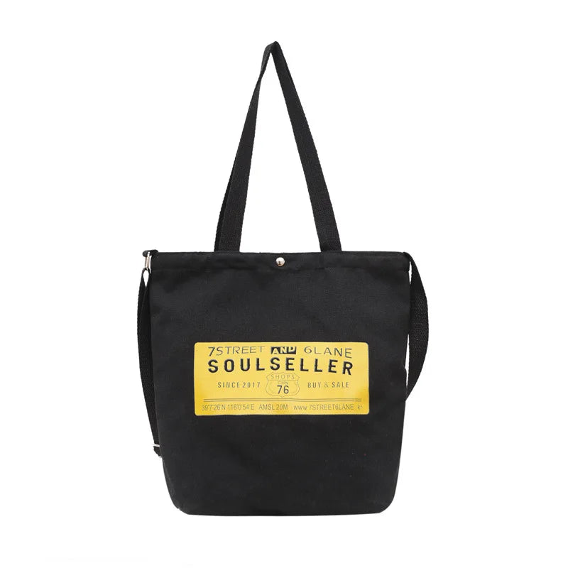 Canvas Crossbody Tote Bag for Women