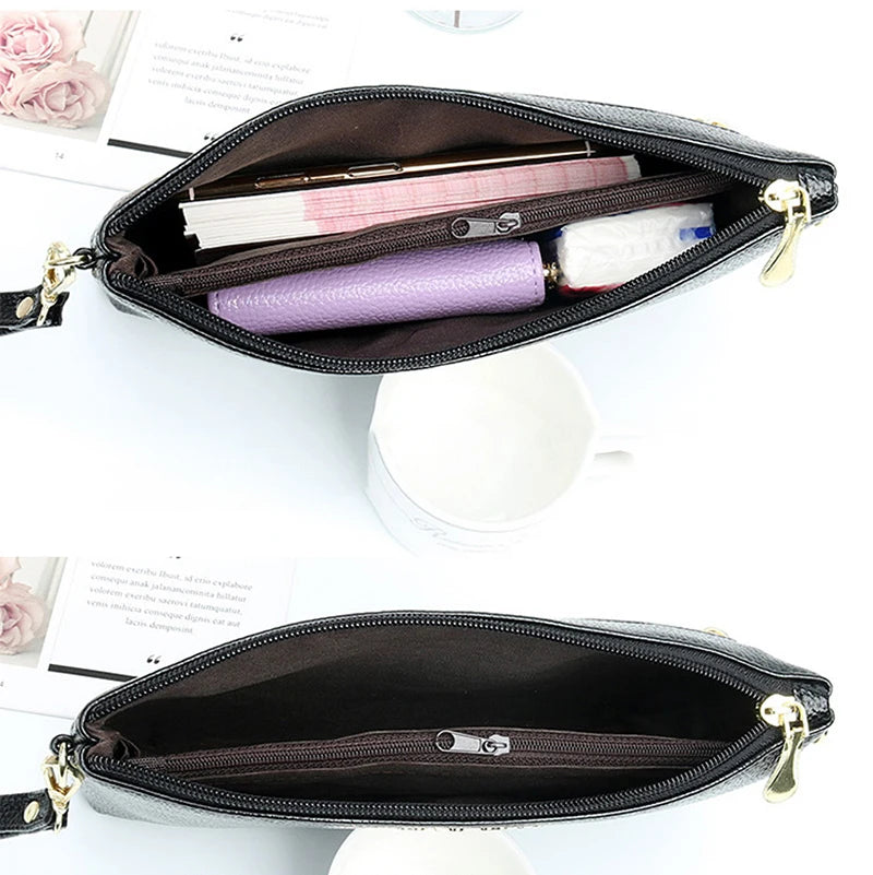 Litchi Grain Crossbody Bag for Women PU Shoulder Bag