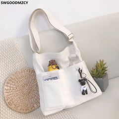 Canvas Crossbody Bag for Women Shoulder Messenger Bag