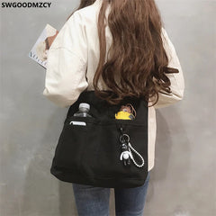 Canvas Crossbody Bag for Women Shoulder Messenger Bag