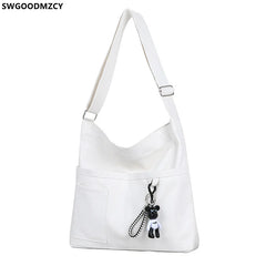 Canvas Crossbody Bag for Women Shoulder Messenger Bag