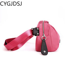 Nylon Crossbody Bag for Women, Shell Office Shoulder Bag