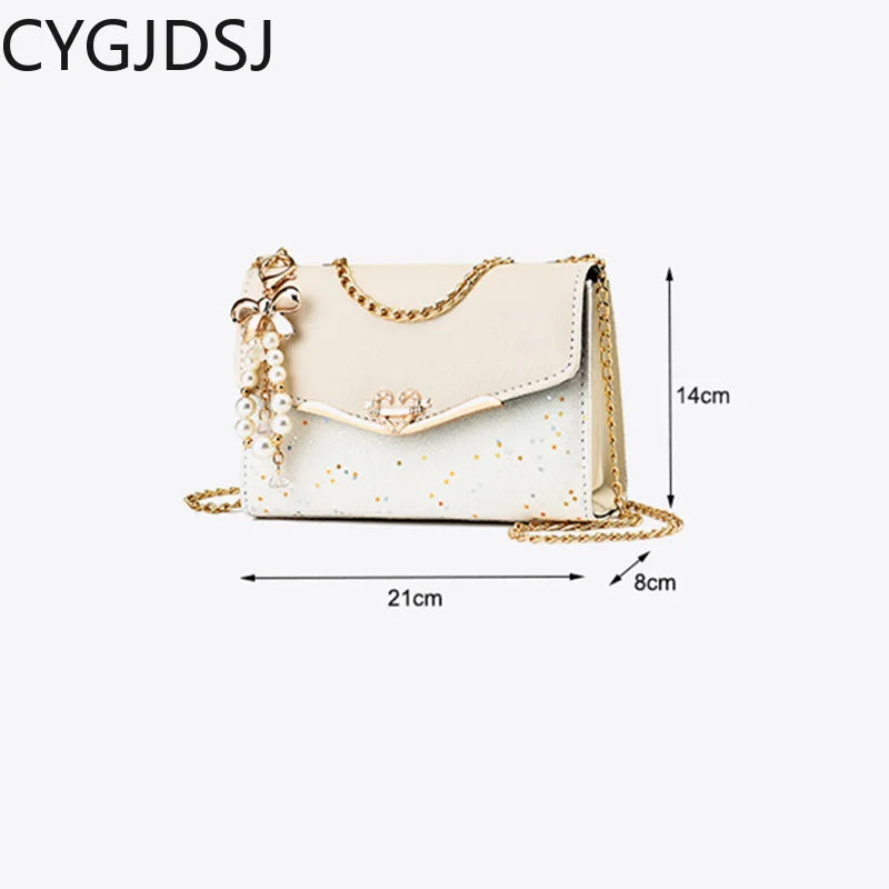 Leather Crossbody Bag Women Office Shoulder Side Bags