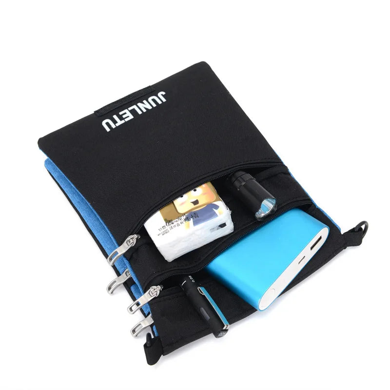 Crossbody Passport Holder Neck Stash Wallet w/ Blocking for Travel