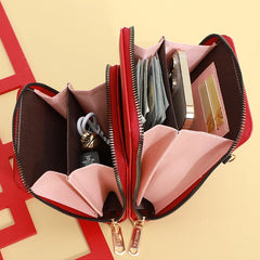 Crossbody Wallets for Women Ladies Long Purse Functional Cell Phone Pocket