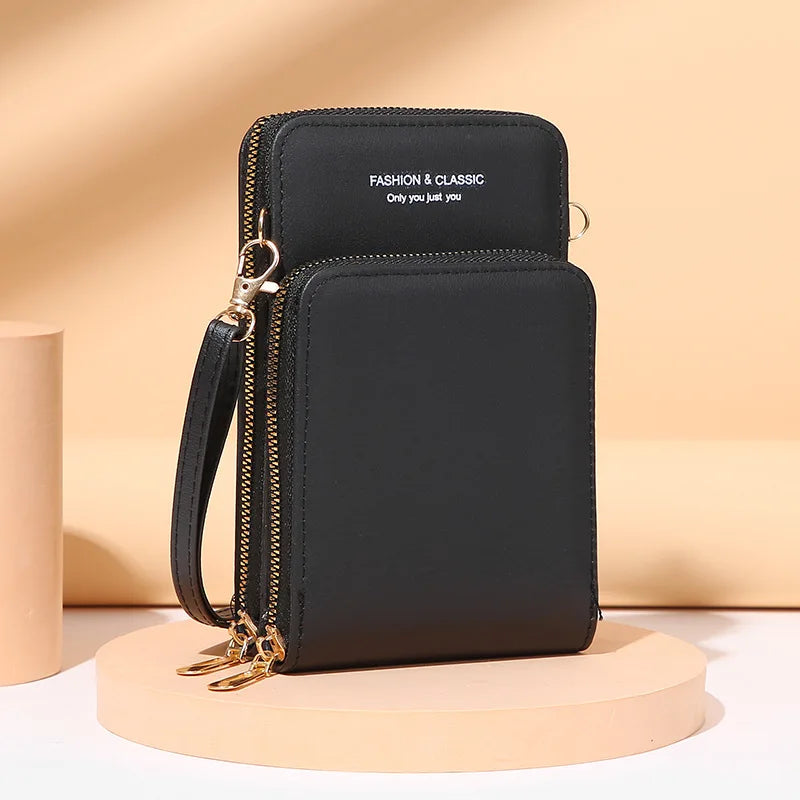 Women's Crossbody Wallet Shoulder Bag Long Purse Cell Phone Pocket