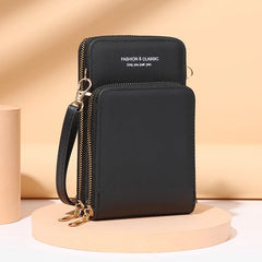Women's Crossbody Wallet Shoulder Bag Long Purse Cell Phone Pocket