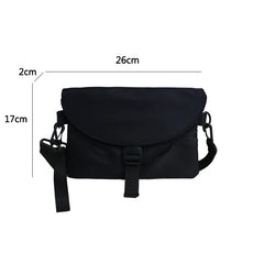 Fire Red Crossbody Chest Bag Street Style Casual Shoulder Bag