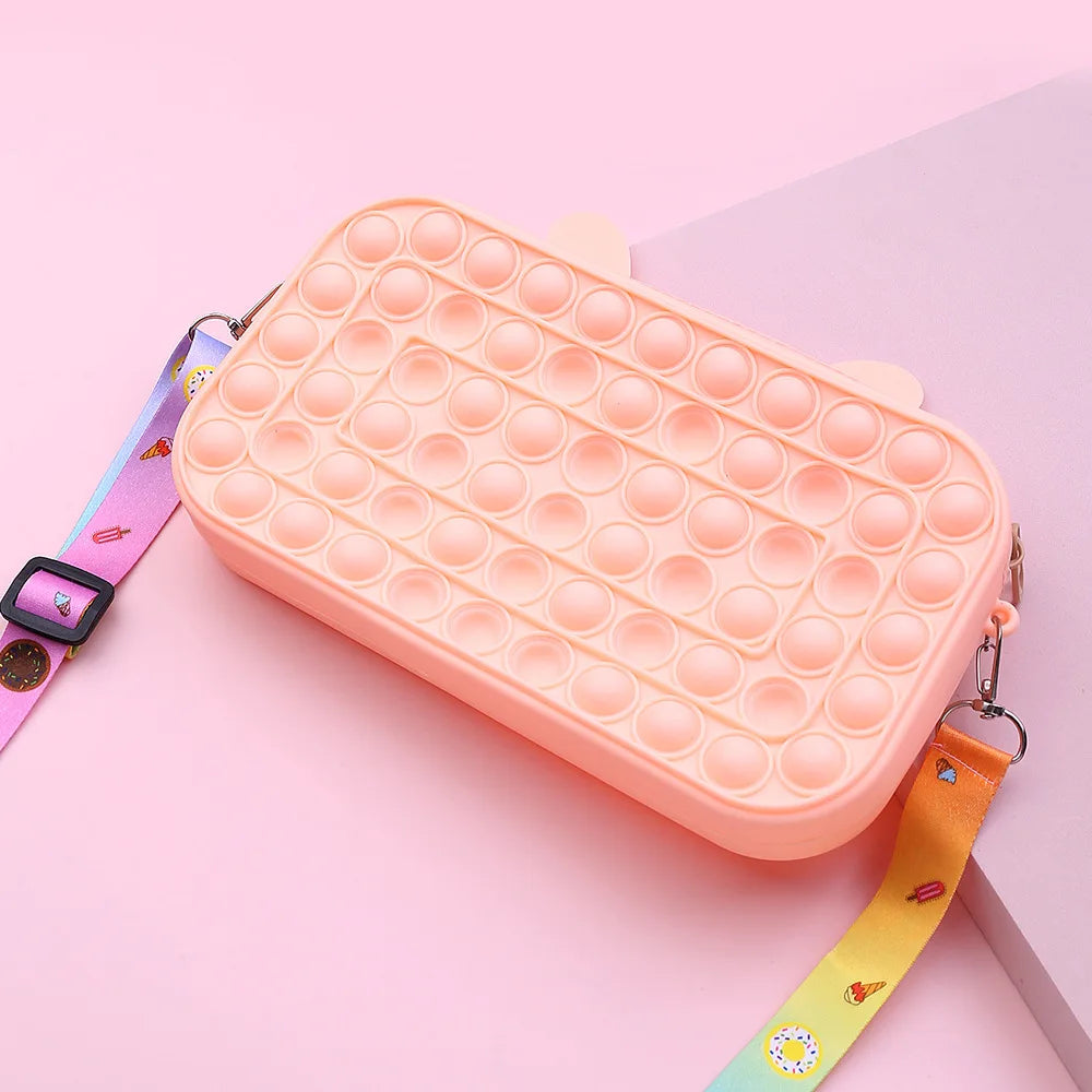 Women's Antlers Silicone Shoulder Bag Square CU56