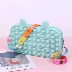 Women's Antlers Silicone Shoulder Bag Square CU56