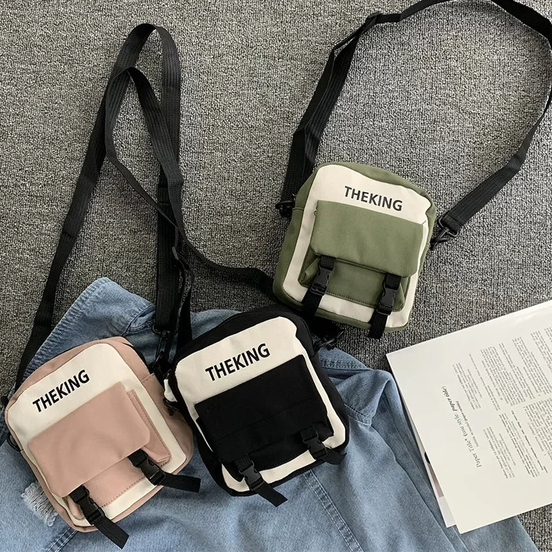 Waterproof Fabric Crossbody Bag Hong Kong Tooling Version Student Shoulder Bag