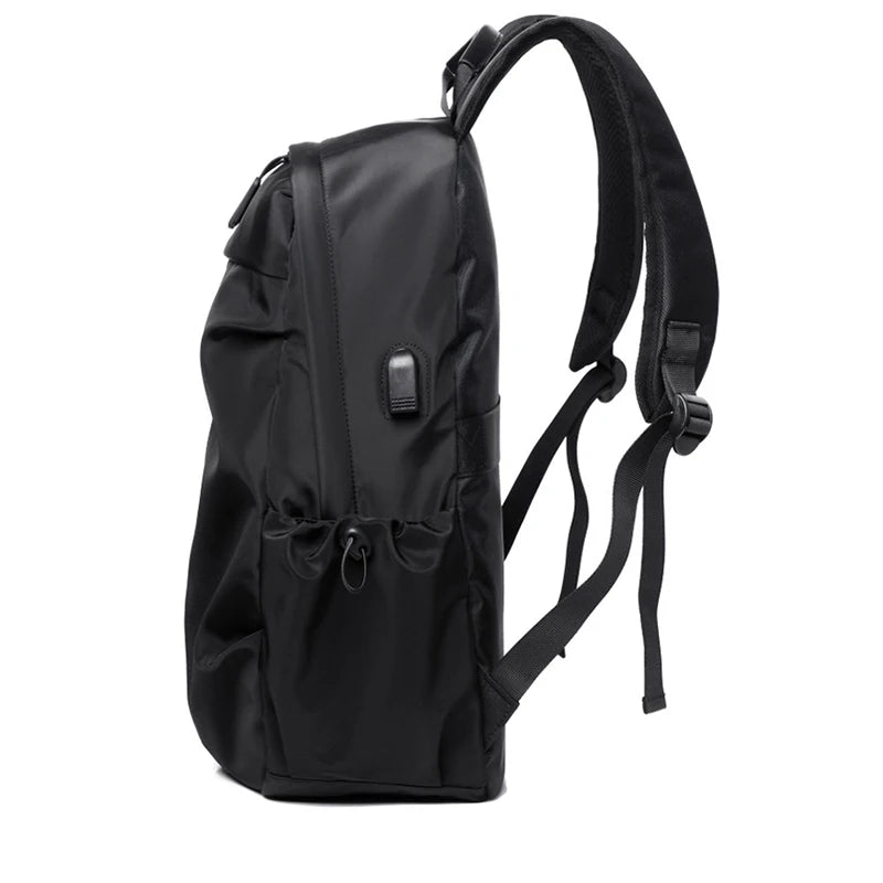 Crossten Large Capacity Pleated Casual Bag with USB Charging Port