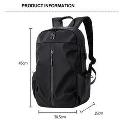 Crossten Large Capacity Pleated Casual Bag with USB Charging Port