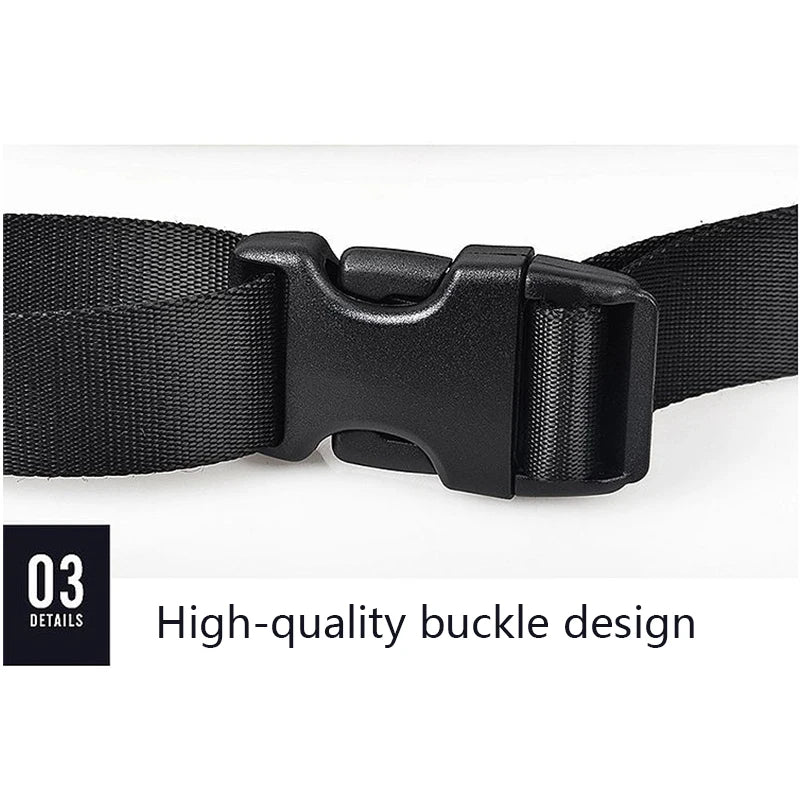 Crossten Men Waist Bag Fanny Pack Lightweight Oxford Small Hip Chest