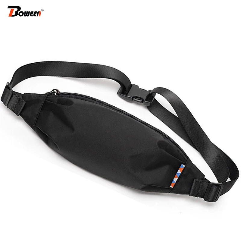 Crossten Men Waist Bag Fanny Pack Lightweight Oxford Small Hip Chest