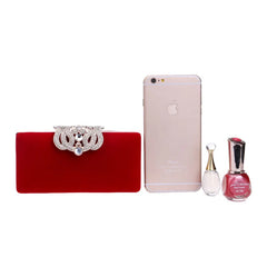 Crown Rhinestones Evening Bag Diamonds Clutch Wallet Shoulder Chain Bag