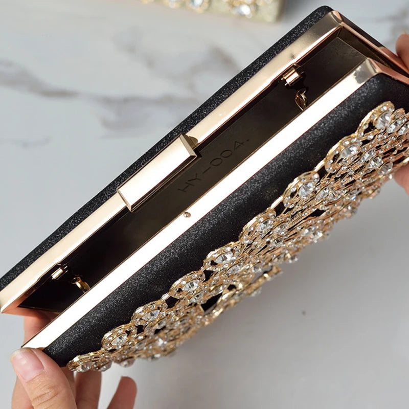 Crystal Clutch Women Small Hand Bag Diamond Bling Crossbody Summer Purse
