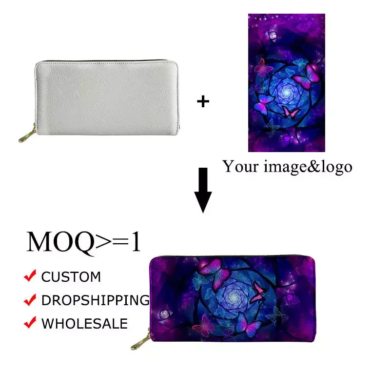 Cumagical Arrival Polynesian Print Small Wallet Women Money Bag Purse