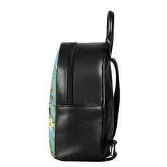 Hawaii Floral Mini Shoulder Bag for Women, Small PU Leather Backpack