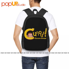 Curious George Backpack Large Capacity Gym Tote Bag