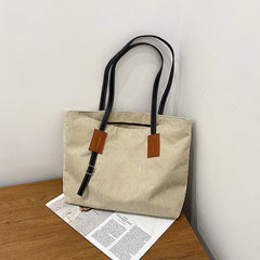 Embroidery Women Corduroy Shoulder Bag Handbag Tote Eco Crossbody