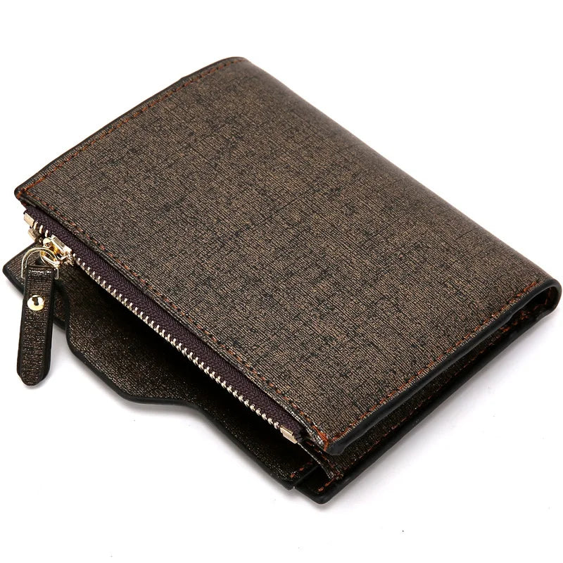 Engraved Men's Bifold Wallet Short Style Photo Engraving Personalized Gift