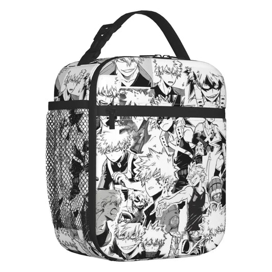 Katsuki Bakugo Anime Lunch Bag Insulated Cooler for Children School