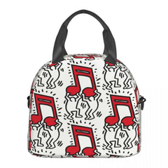 Keiths Haring Lunch Bag Insulated Thermal Cooler for Kids School