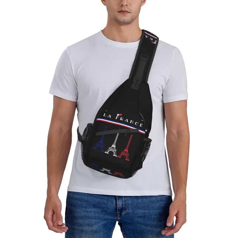 Eiffel Tower Sling Bag for Men