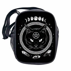 Cat Witch Anime Messenger Bag for Girls Boys Kids