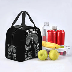 Morticia Addams Insulated Lunch Bag Cooler for School