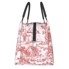 Toile De Jouy Lunch Bag Insulated Cooler for Office Travel