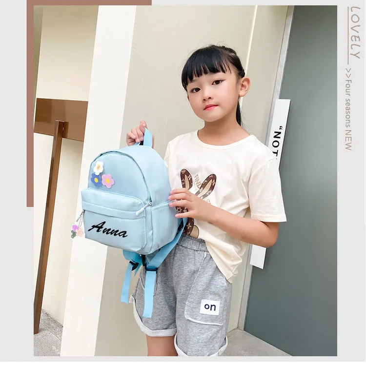 Kids Backpack Little Flower Nursery School Bag Boys Girls