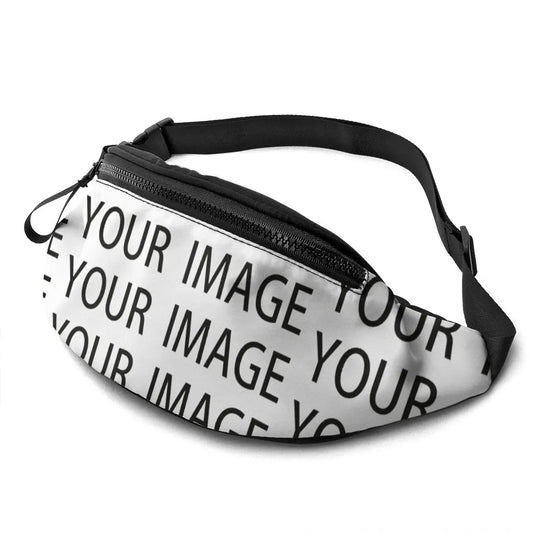 Print Waist Bag for Men Jogging Polyester Waist Pack